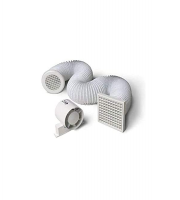 Manrose Standard 4 Inch Inline Shower Fan Kit (White)